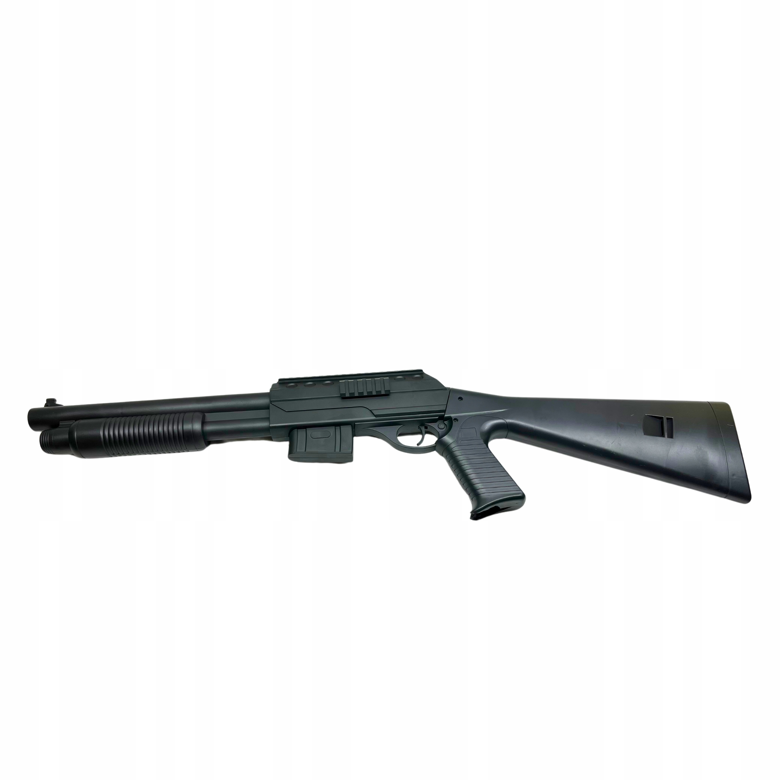 PISTOLET NA KULKI PLASTIKOWE SHOTGUN IMITACJA BRONI STRZELBA KARABIN NABOJE Wiek dziecka 18 lat +