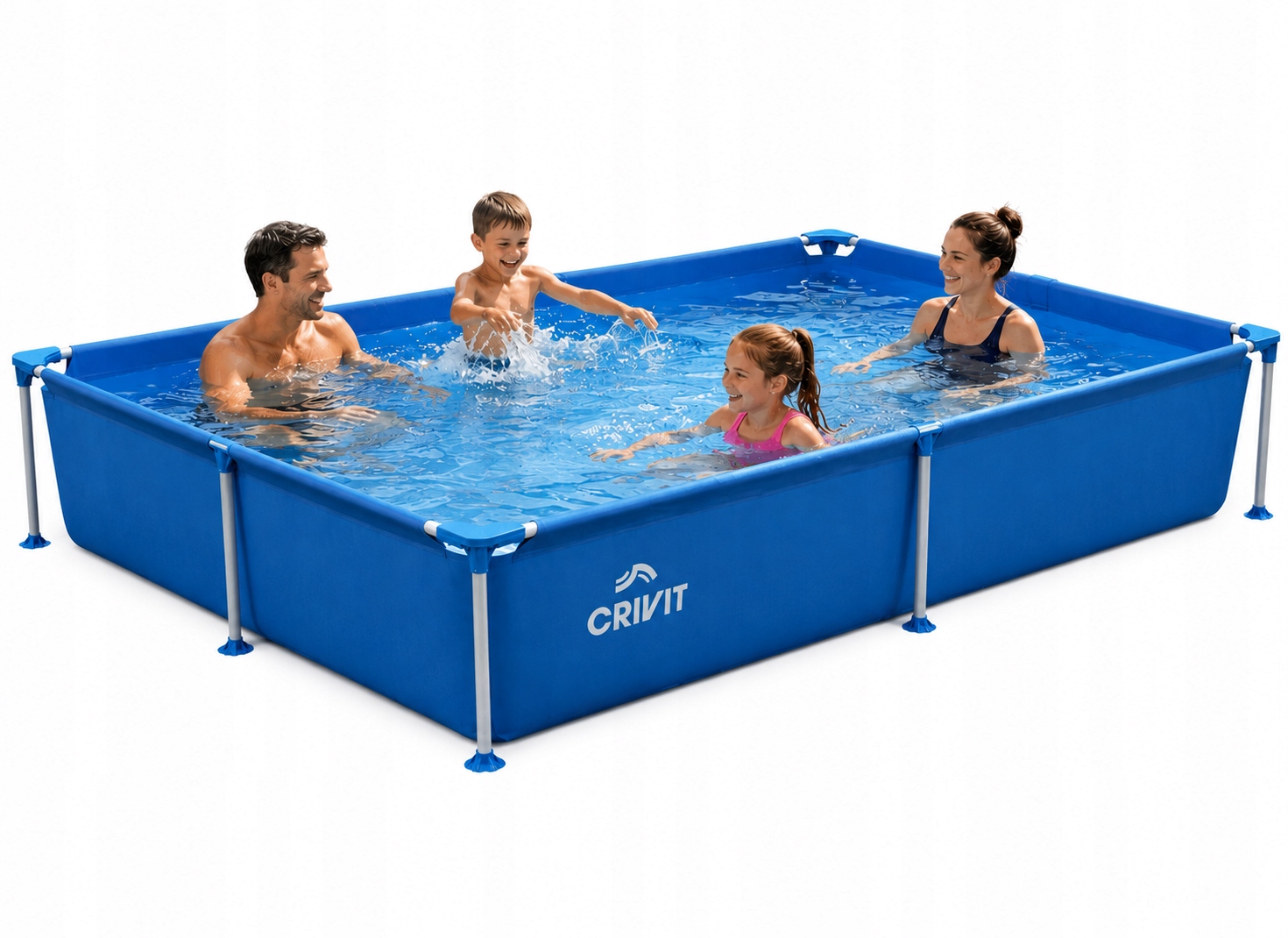 Obdĺžnikový roštový bazén Crivit 228 x 159 cm