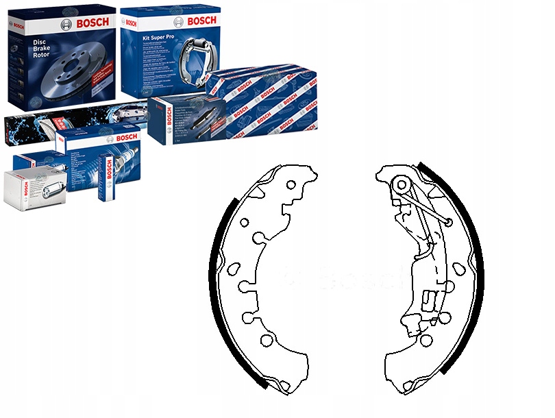 Sada Brzdových Čelistí Bosch 4241P3 4241P0 7736