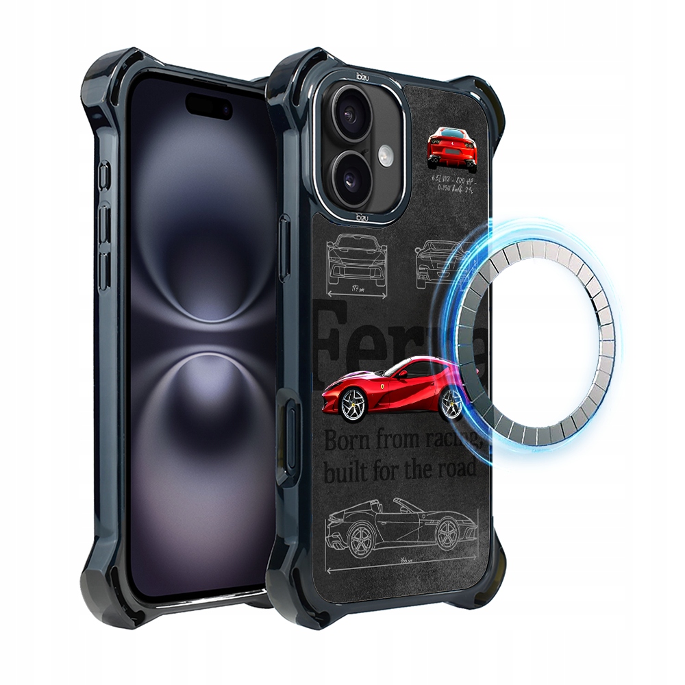 Pouzdro iPhone 16 Plus Ibizu DropGuard Ultra s MagSafe, 812 Superfast