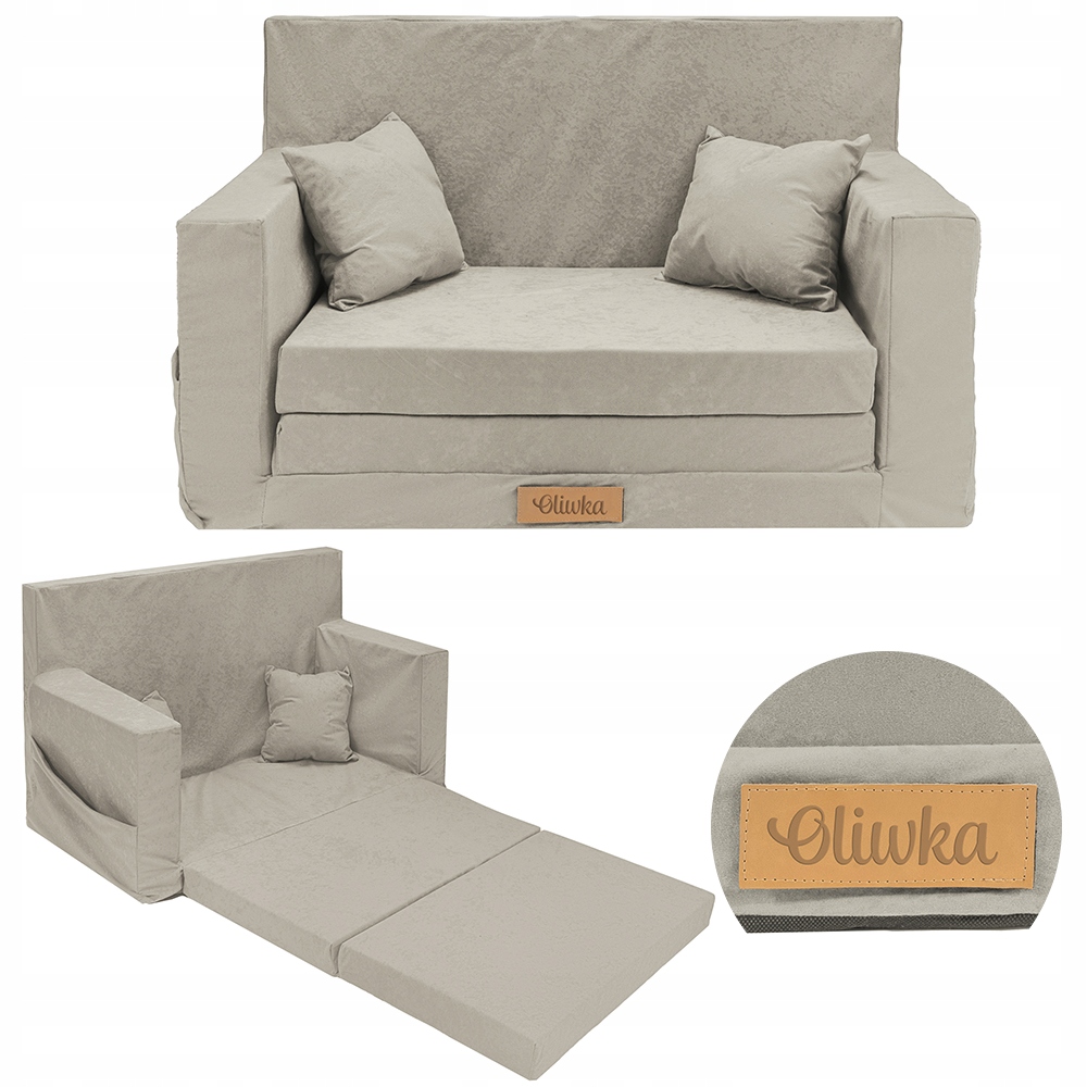 

Kanapa rozkładana Mini Sofa dla dzieci Imię Grawer