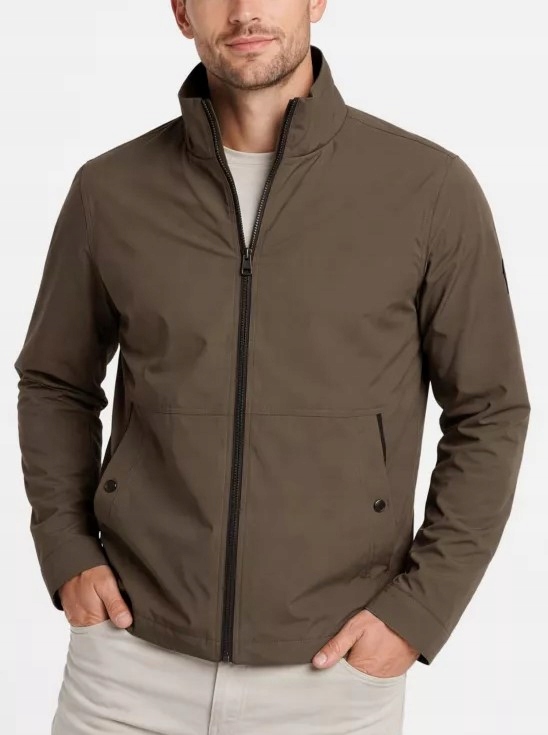 Męska Kurtka Przejściowa Ze Stójką Brązowa Volcano J-sylvan 3XL