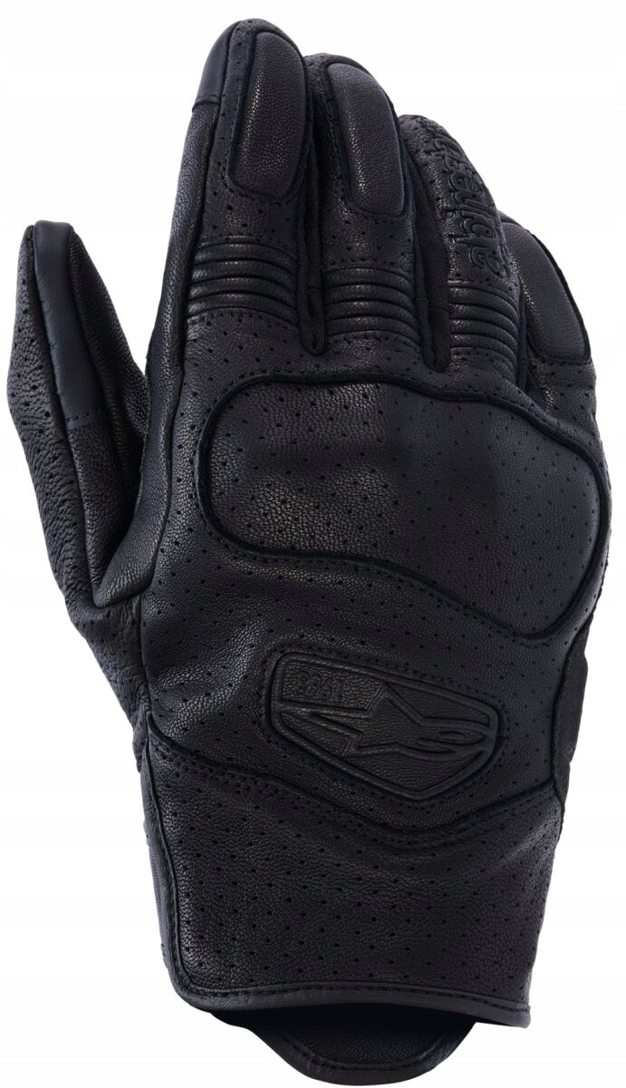 Kožené Motocyklové Rukavice Alpinestars Mustang V3 Bk (s) 3561126-1100-S