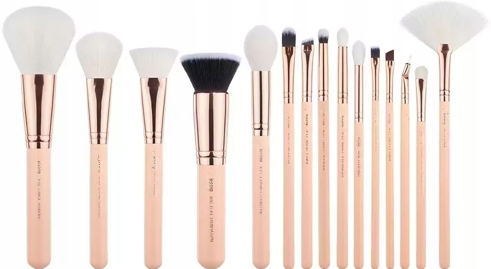 T446 Peach Puff/rose Gold Zestaw 15 Pędzli