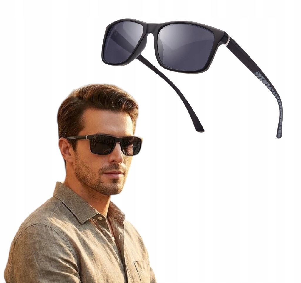 Amorays Pánské brýle s polarizací Stylové sportovní pilotky Ochrana UV400
