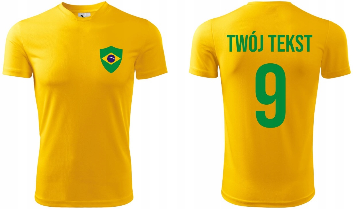 

Koszulka Piłkarska Brazylia Z Własnym Napisem 146