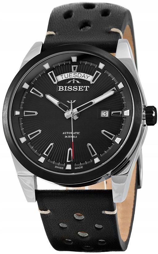 Švýcarské Pánské Hodinky Bisset Automat BSCF39 Sellita BIS077 Datová Sada!