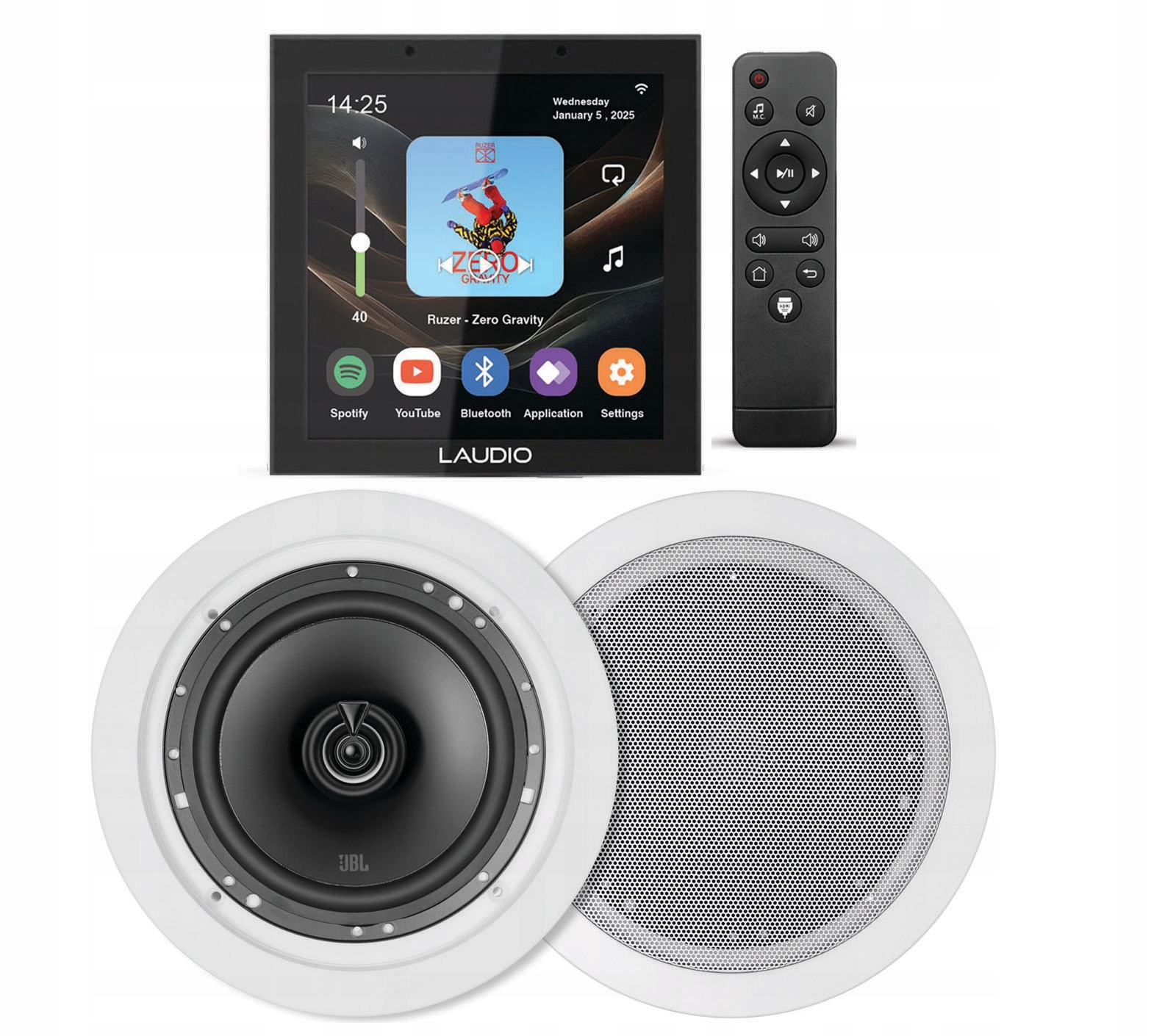 Laudio W40WIFI Podomítkové Internetové Rádio S Bt/usb Jbl 2X 60W