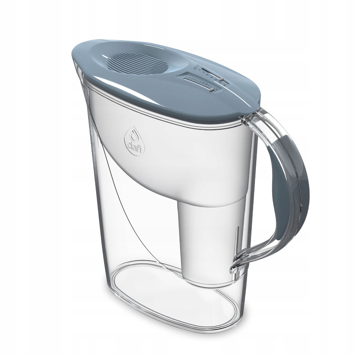 Dzbanek Dafi ATRIA stalowy szary 2,4l manualny 4 wkłady Classic Stan opakowania oryginalne