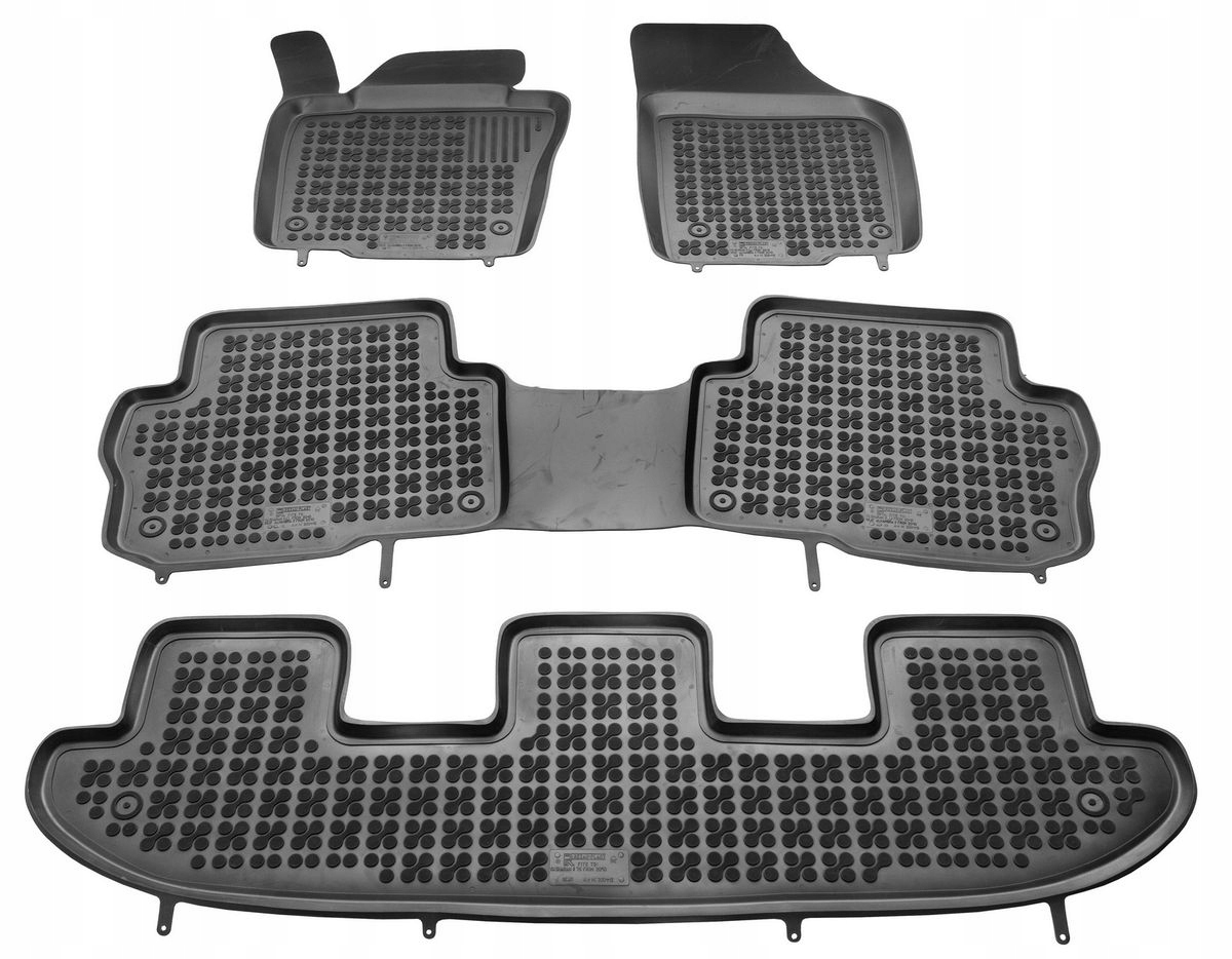 Gumené autokoberce Seat Alhambra, 2010-2020, 7 sed