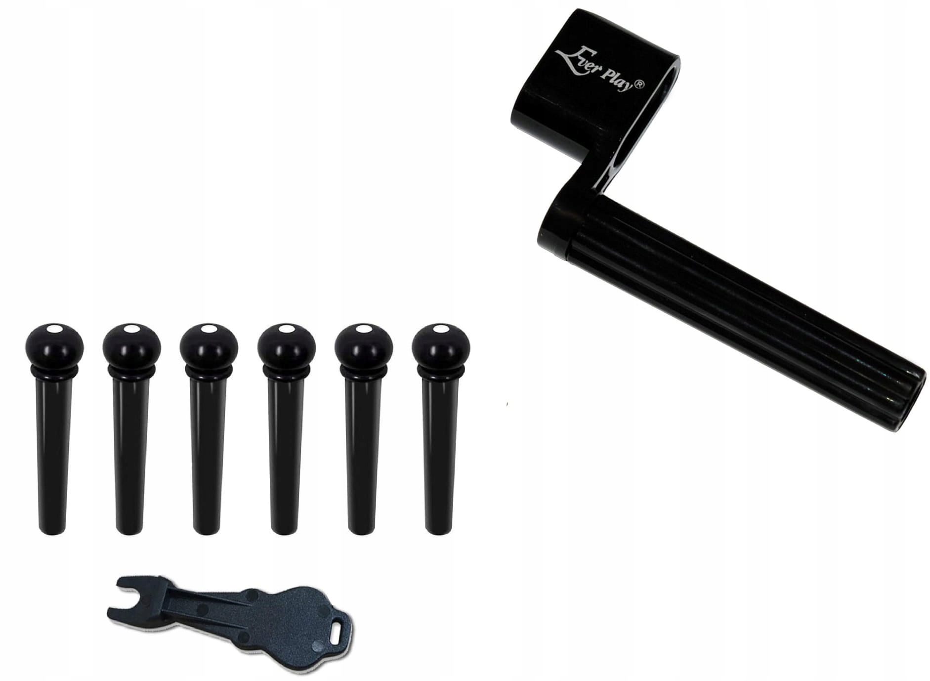 KOŁECZKI MOSTKA DO GITARY AKUSTYCZNEJ + KORBKA