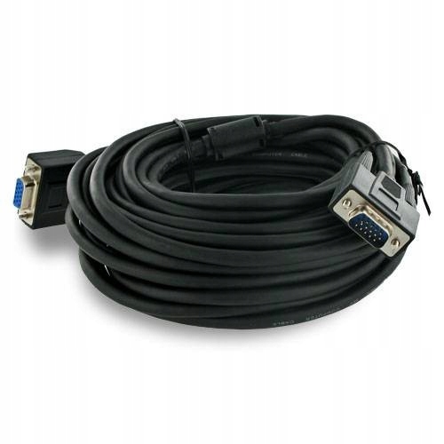 

4W Przedłużacz S Vga D-Sub 10m Kabel Ferryt Ekran