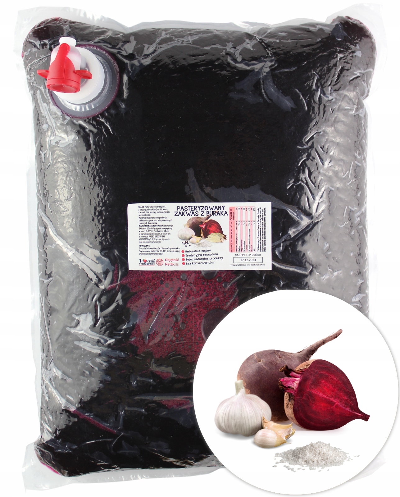 

Sok z kiszonego buraka zakwas kiszony burak 5L