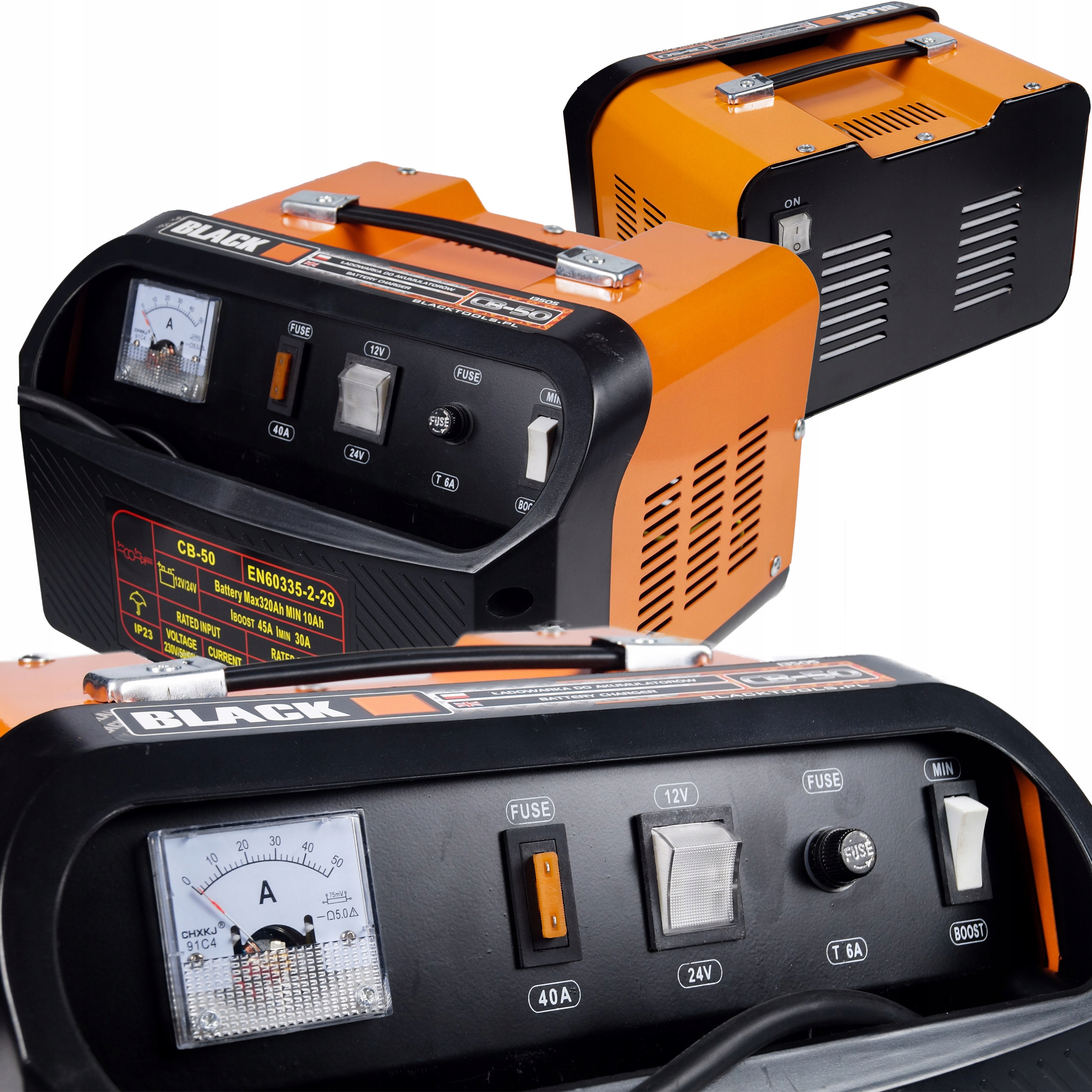 PROSTOWNIK ŁADOWARKA AKUMULATORA 12 / 24V GZL-50 Marka Black