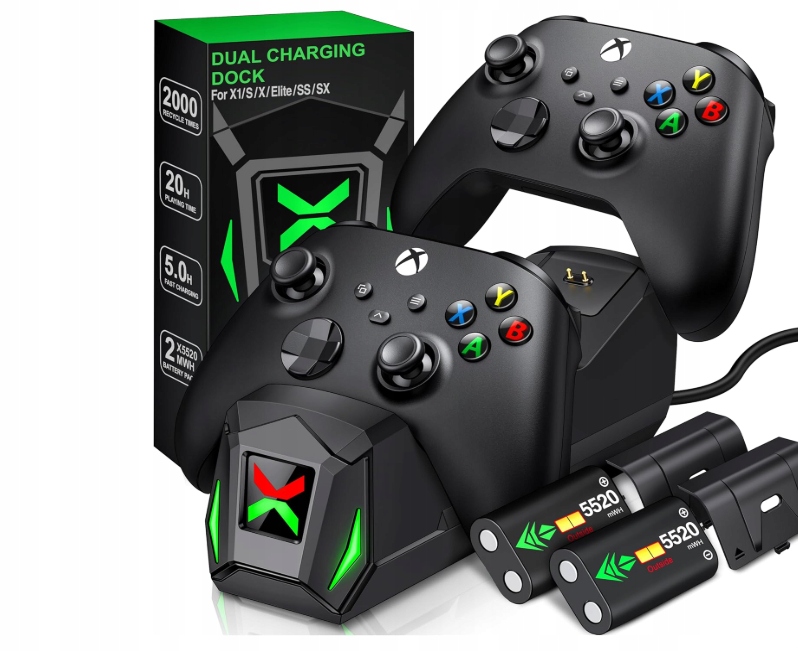 Stacja Dokująca Xbox One / Series X|S Podwójna Q163 – Do Kontrolerów