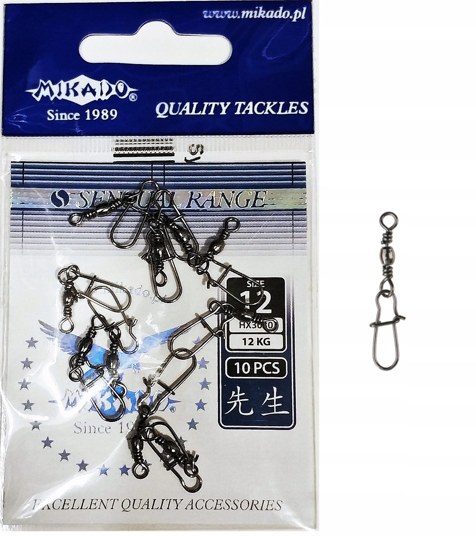 

Agrafki Fastlock z krętlikiem Mikado roz.12 HX3030