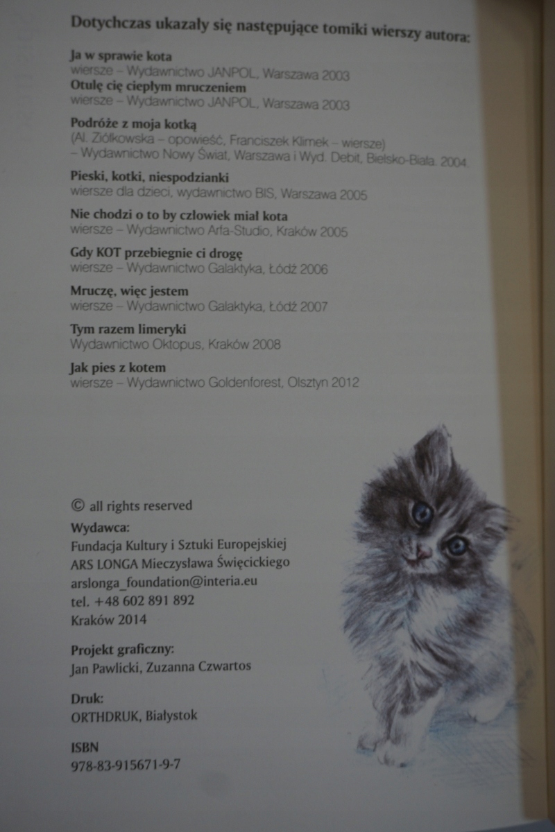 ŻYWIENIE TWOJEGO KOTA ISBN 9788375442991