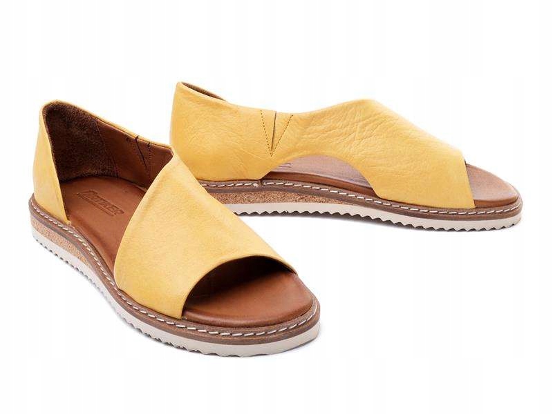 Sandały damskie Artiker Relaks 46C1015 żółty r38