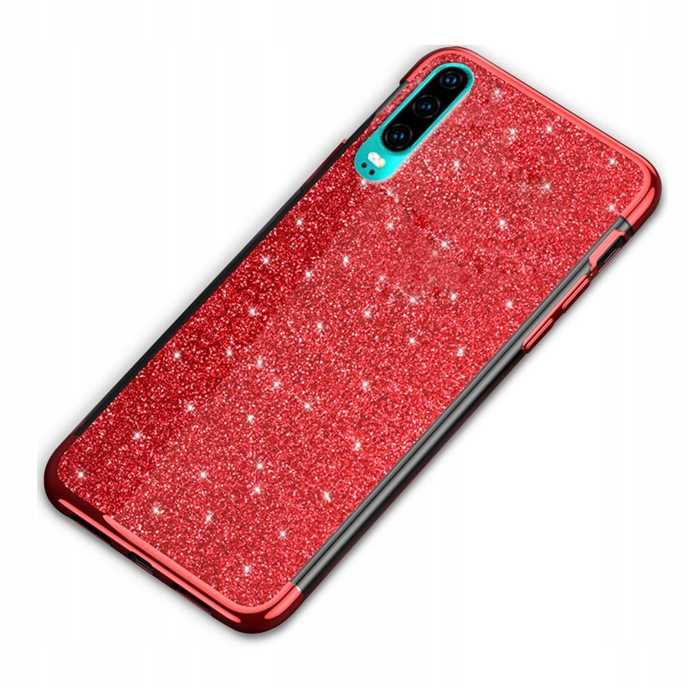 

Etui Brokatowe Różowe do Huawei P30