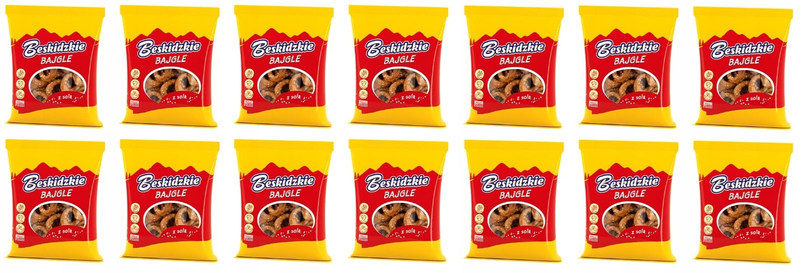 Levně 14x 200g Beskydské bagely se solí Karton