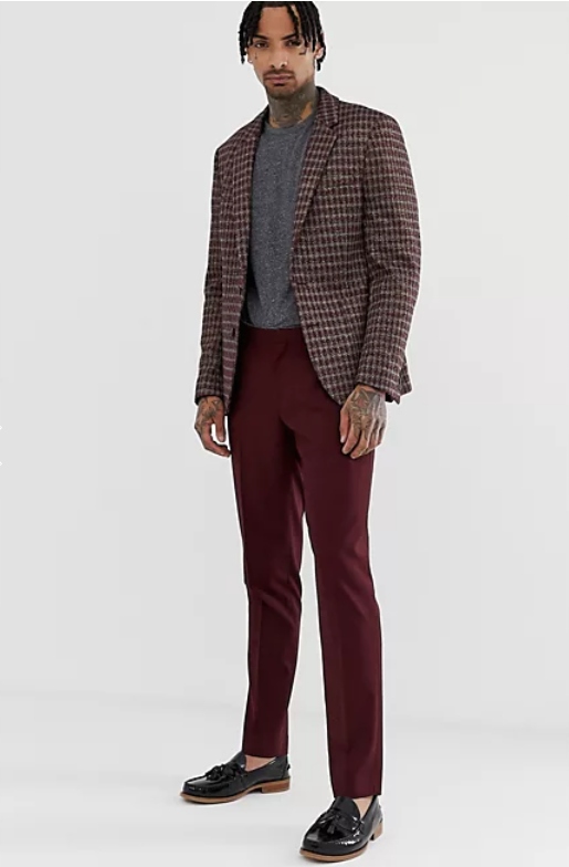 ASOS MARYNARKA TALL SKINNY KRATKA ZŁOTA NITKA R.58 Marka Asos