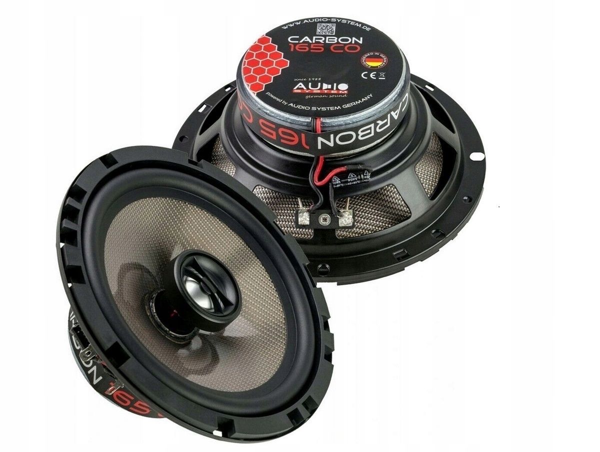 Audio System Carbon 165 Coax 2 priechodné reproduktory do auta 16,5 cm 165 mm