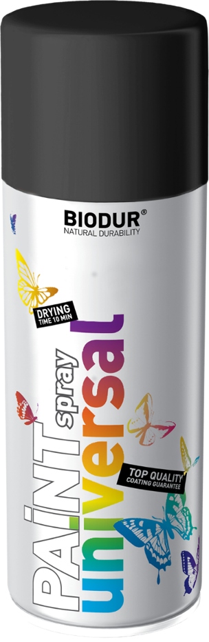 

Farba Spray Czarny Połysk Biodur Ral 9005 400ml