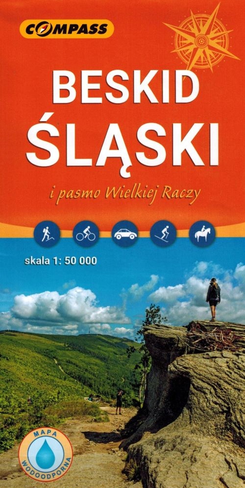 BESKID ŚLĄSKI ŻYWIECKI MAŁY MAPA LAMINOWANA x 3 ZESTAW COMPASS ISBN 9788381845885