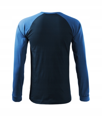 KOSZULKA LONGSLEEVE MĘSKI MALFINI STREETLS 130 Idealne dopasowanie 4XL Kolor niebieski