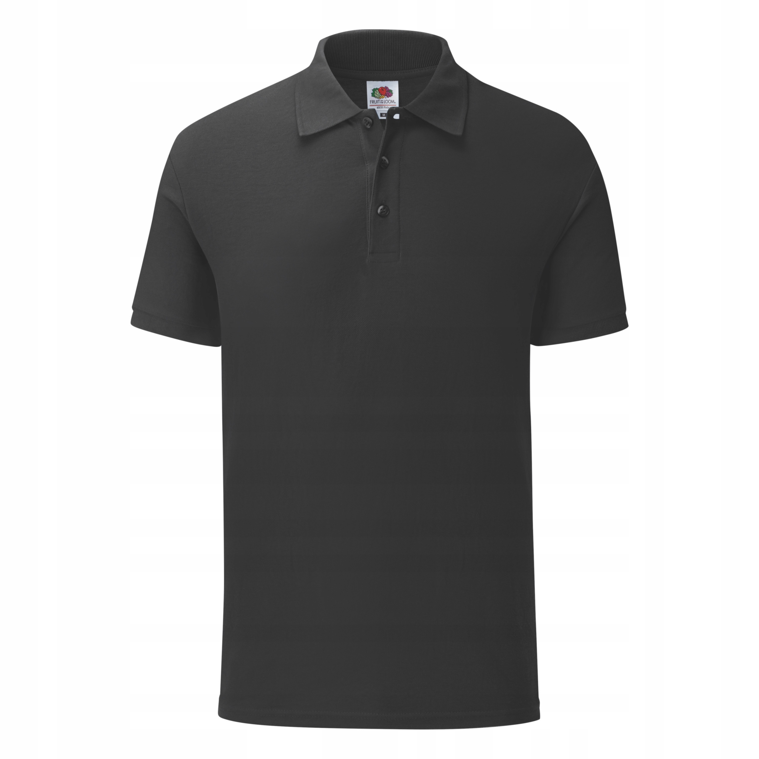 

Polo dopasowane Fruit of the Loom Czarny XL