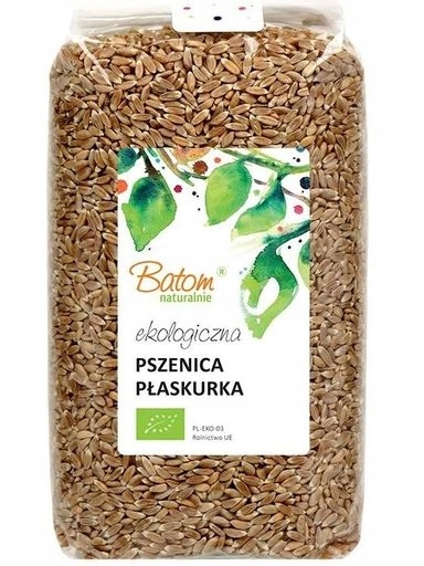 3x Batom Pšenice Naduřelá pšenice zrno Ekologická Bio 1 kg Batom