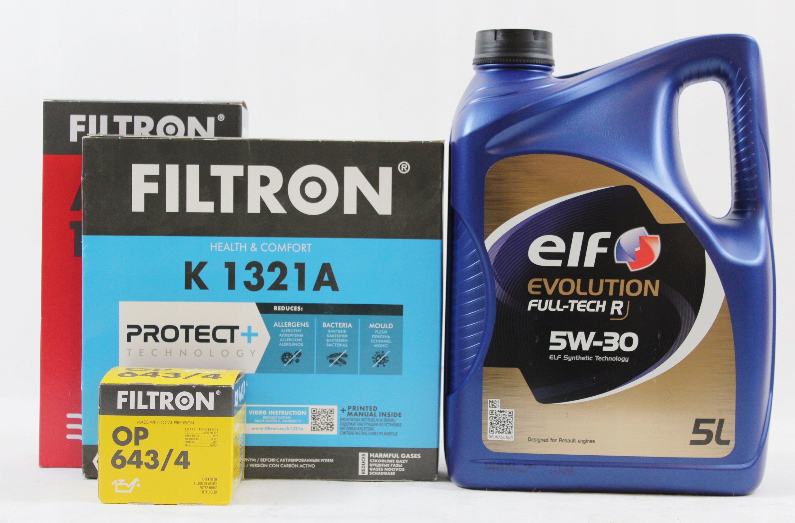 Filtry Olej Elf Evolution 5W30 Renault Clio V