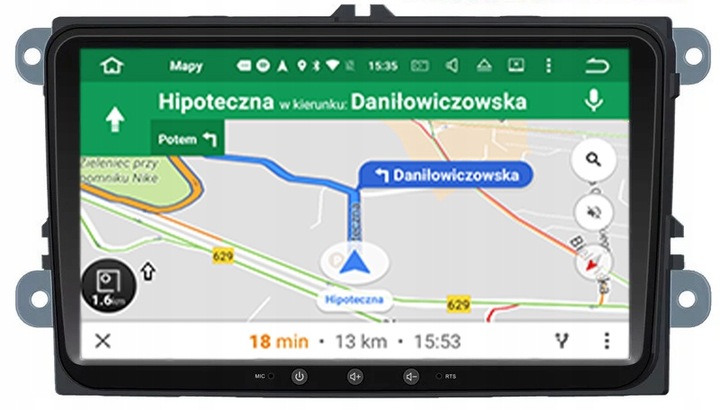 Radionavigace android 13 VW SKODA PASSAT 2/32GB Kód výrobce Rádio android 9 palců pro SKODA, VW GOLF, SEAT