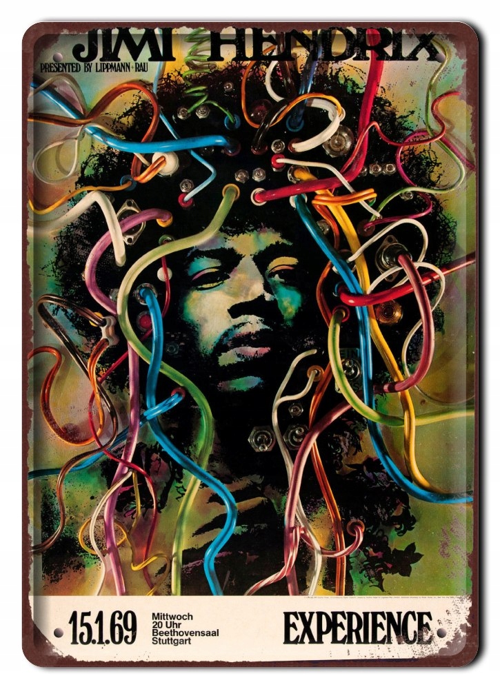 

Plakat Metalowy Szyld Retro Jimi Hendrix #12032