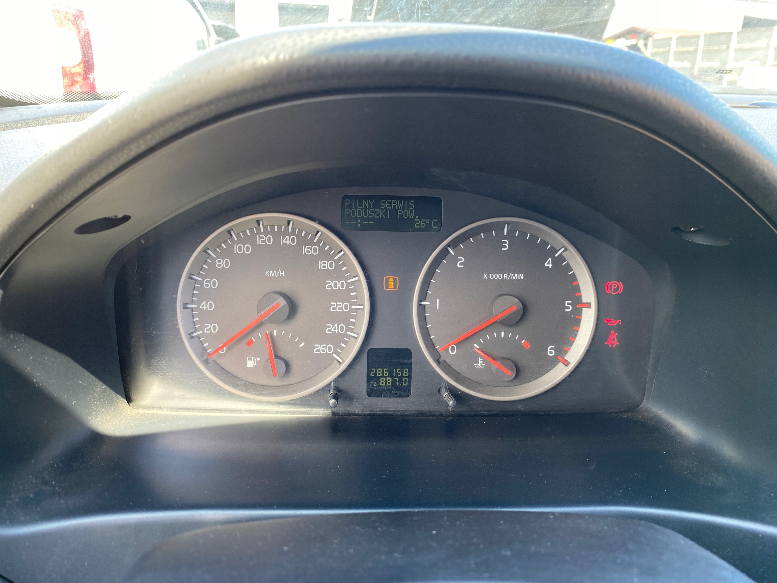 dials dials tachometer VOLVO S40 2 II 04-10 2.0 D przebieg 286158km