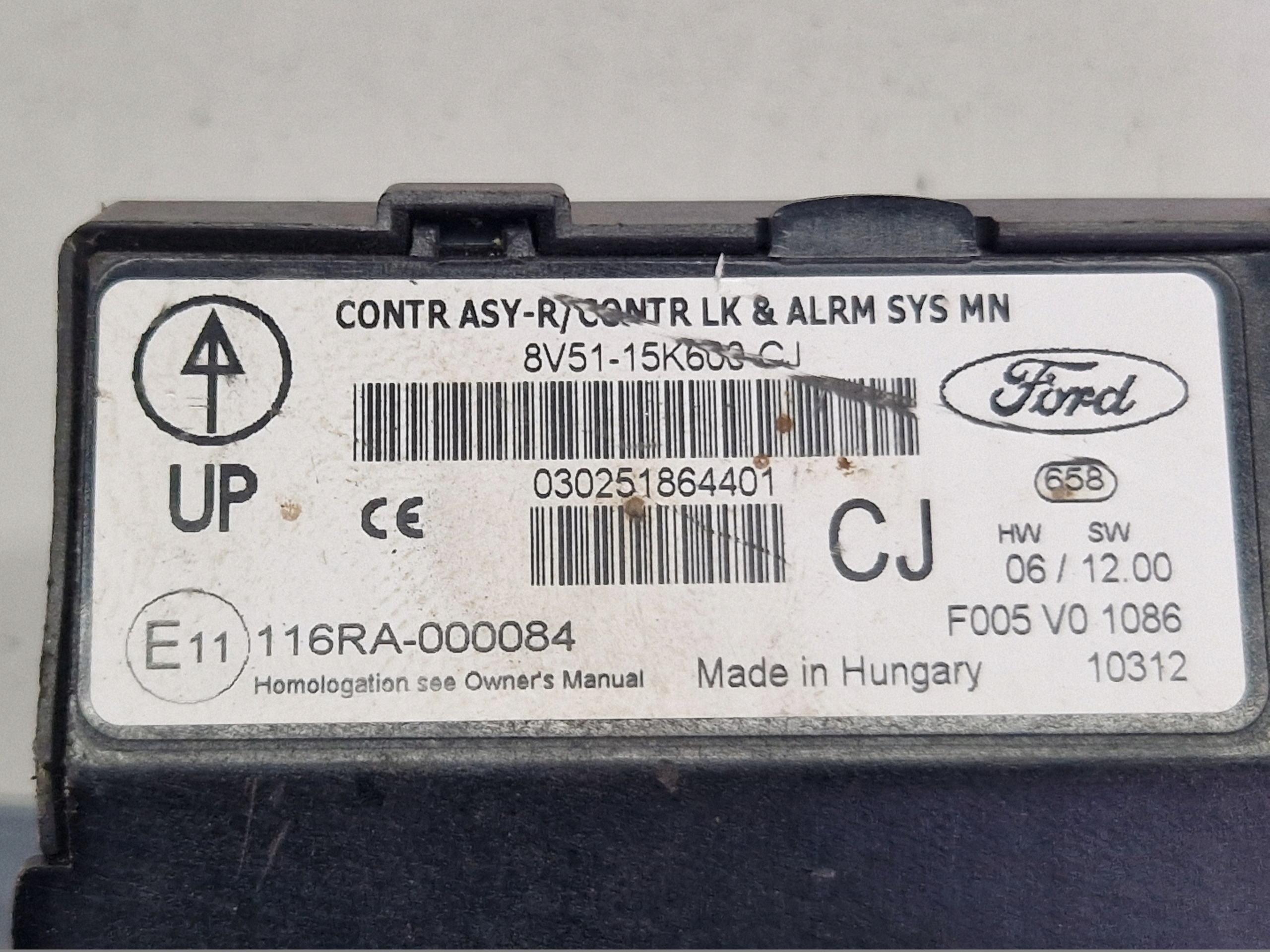 FORD FIESTA MK7 Unité commande confort BSI 8V51-15K600-CJ