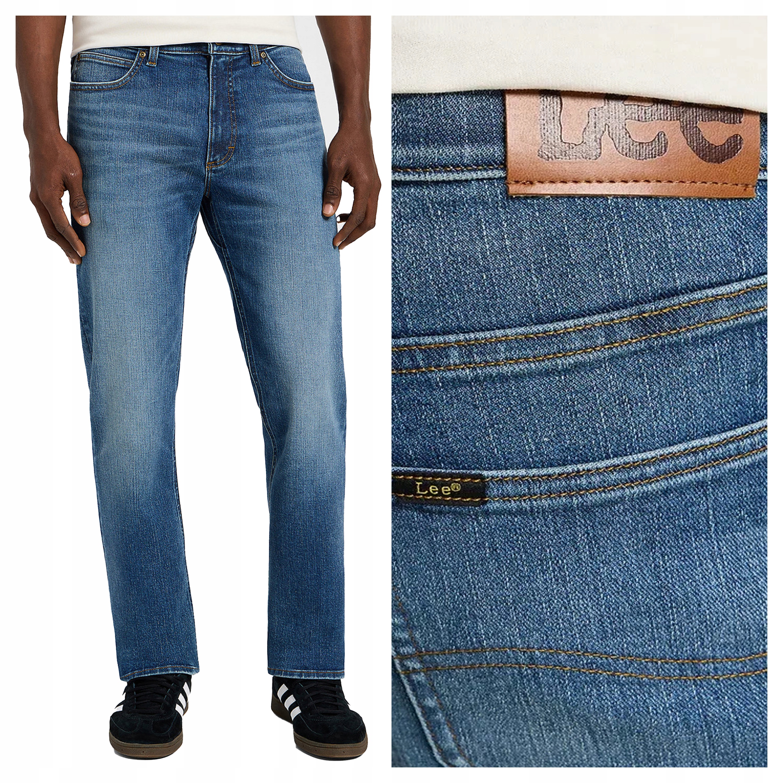 Lee X Straight W30 L30 Pánské džínové kalhoty džíny Proste