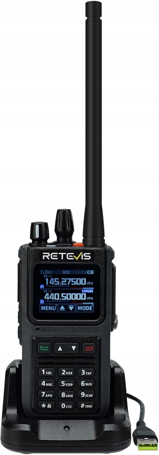 Retevis C1 Walkie Talkie Dwuzakresowy, Radiotelefon Przenośny, IP67, 10km