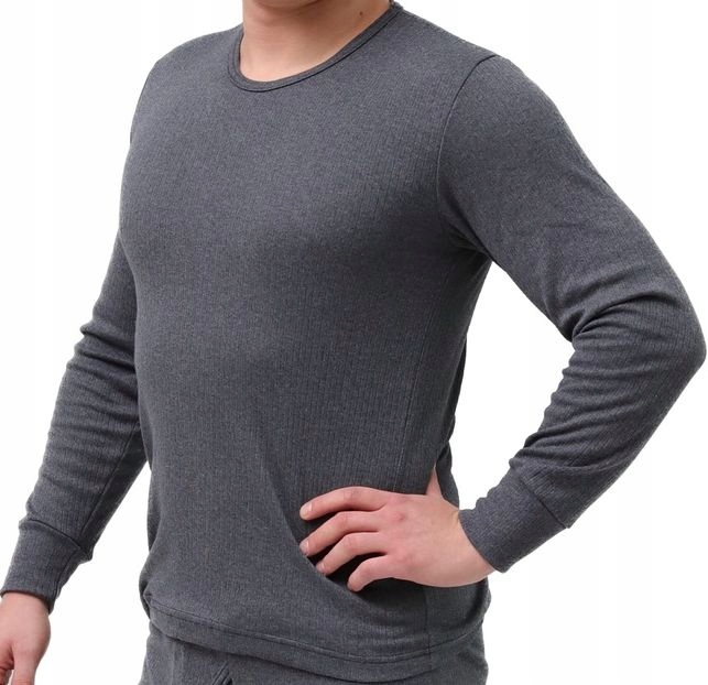 PODKOSZULEK MĘSKI DŁUGI RĘKAW C.SZARY ZIMA rozm.XL Rozmiar XL