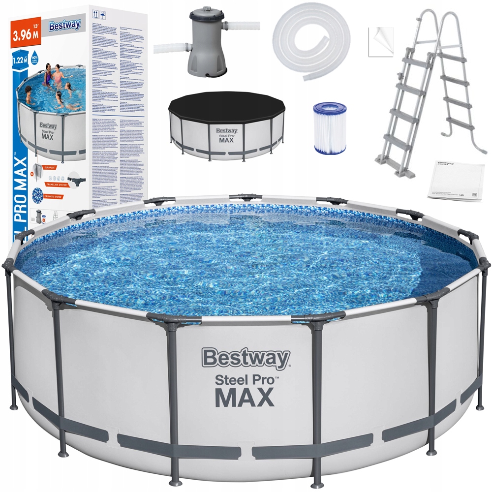 

Bestway basen stelażowy 396x122cm 8w1 5618W