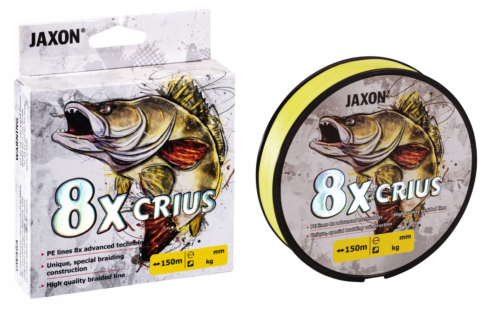 Plecionka Jaxon Crius 8X Fluo 0,12 150M 1szt.
