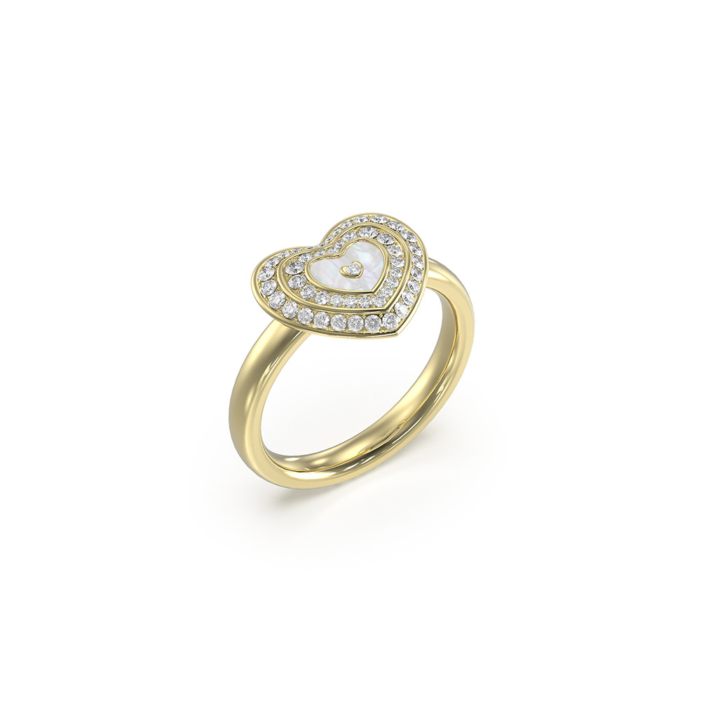 Prstýnek Guess srdce R-14