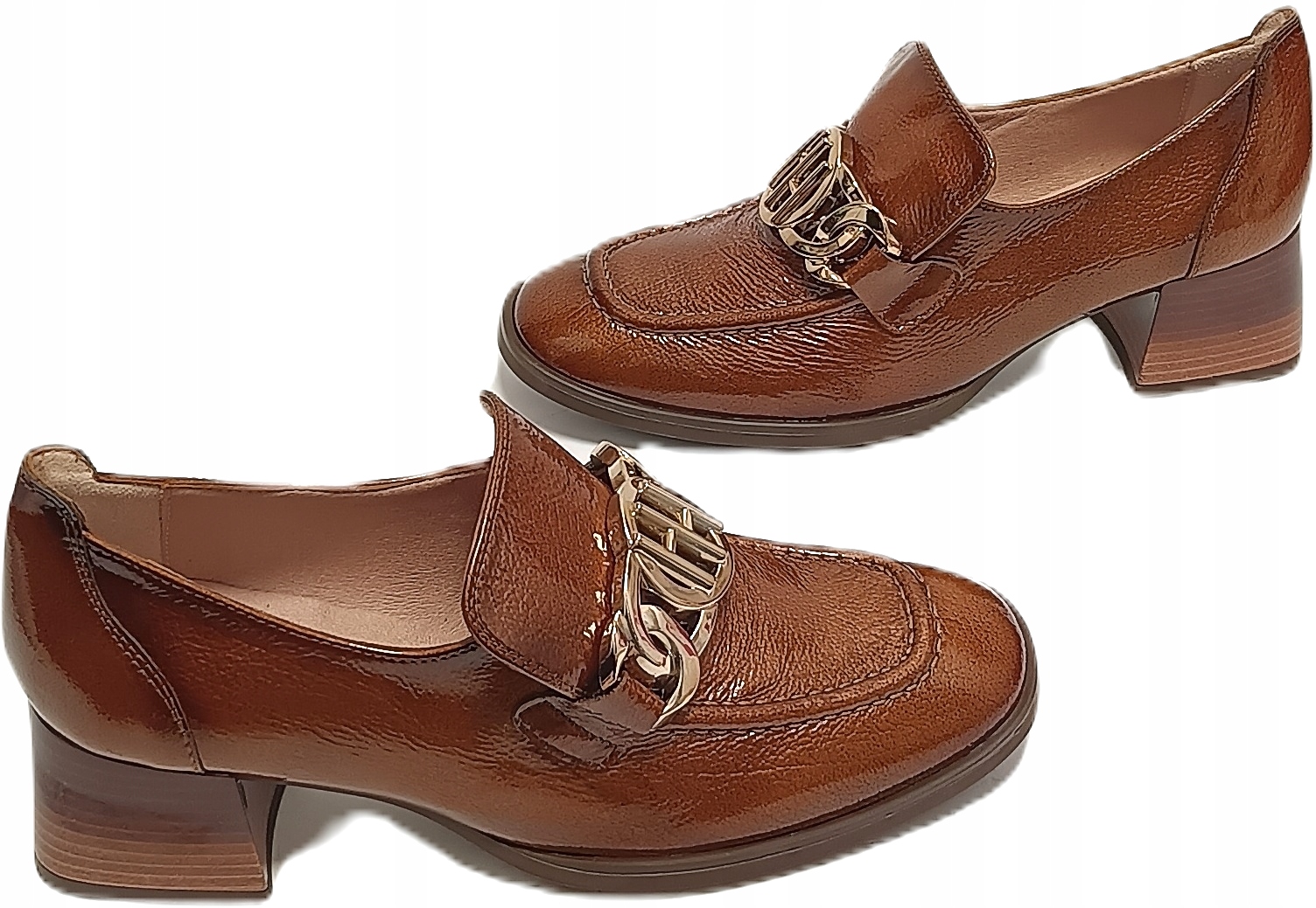 lakované polobotky Hispanitas HI232992 hnědá r38