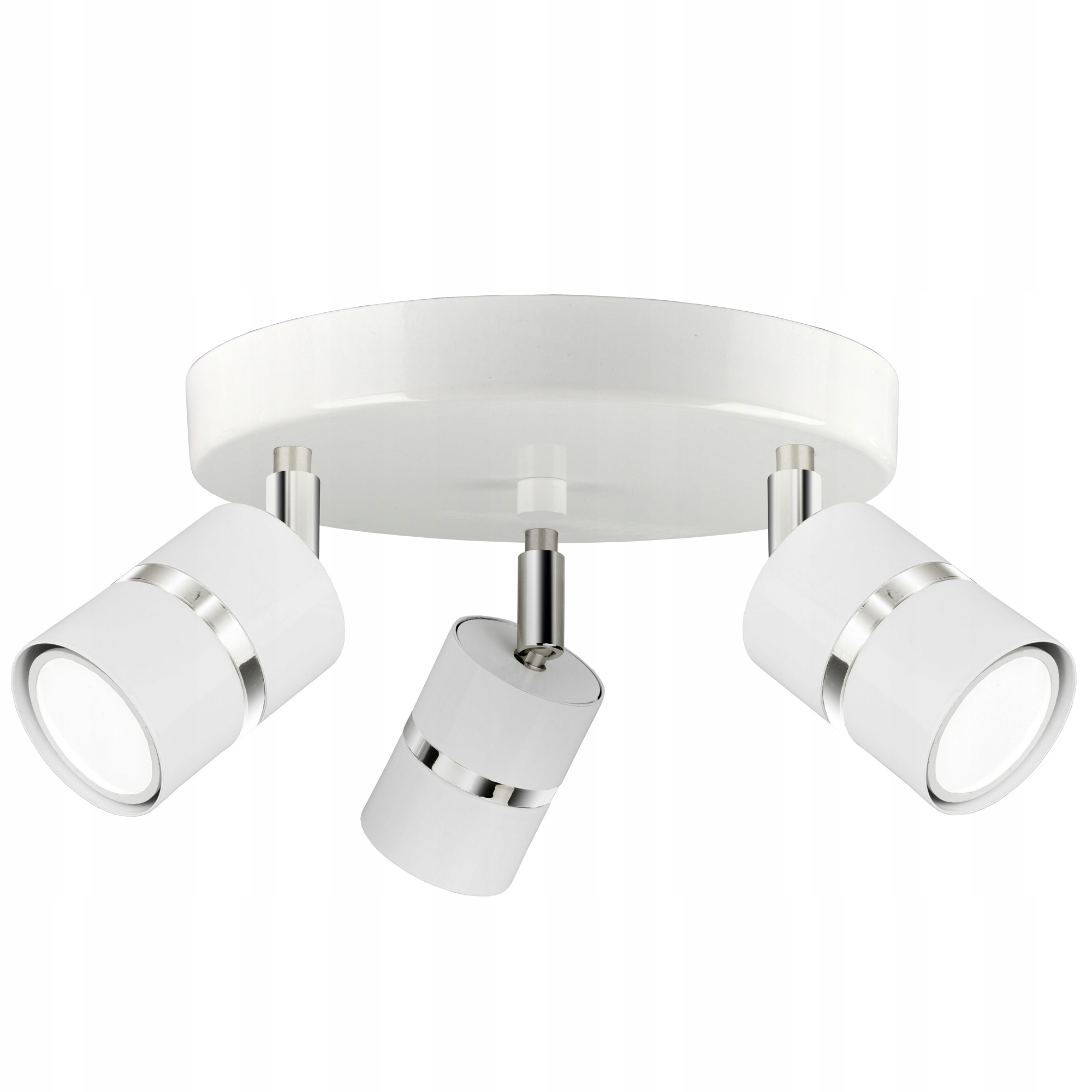 

Spot Tuba Led Lampa Sufitowa Biała Chrom Cosmo