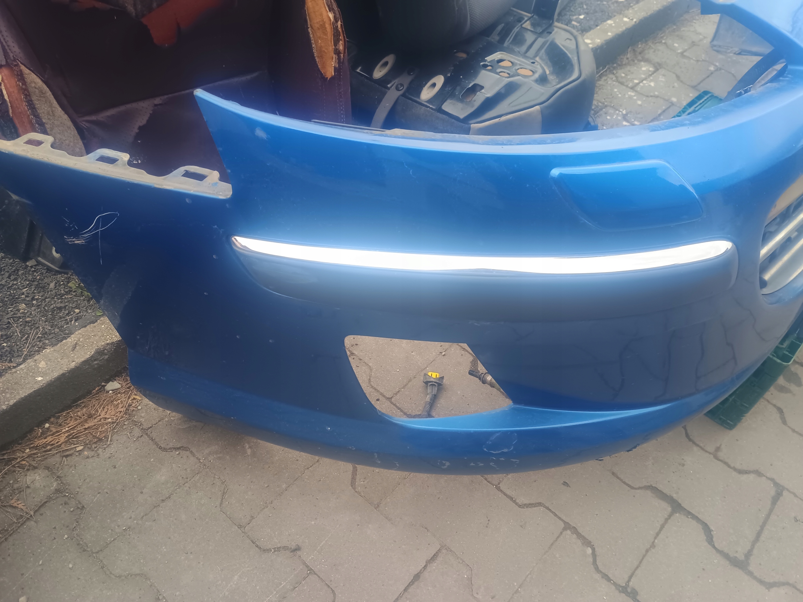 bumper front PEUGEOT 407 washers