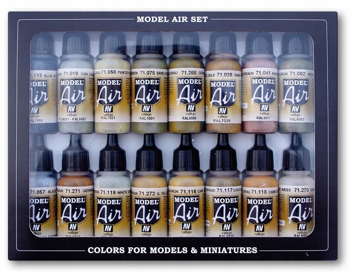 Vallejo 71208 Sada 16 barev Model Air German Wwii