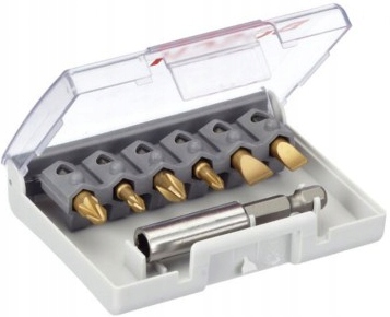 

Bity utwardzane maxgrip zest. 6szt. uchwyt magn.