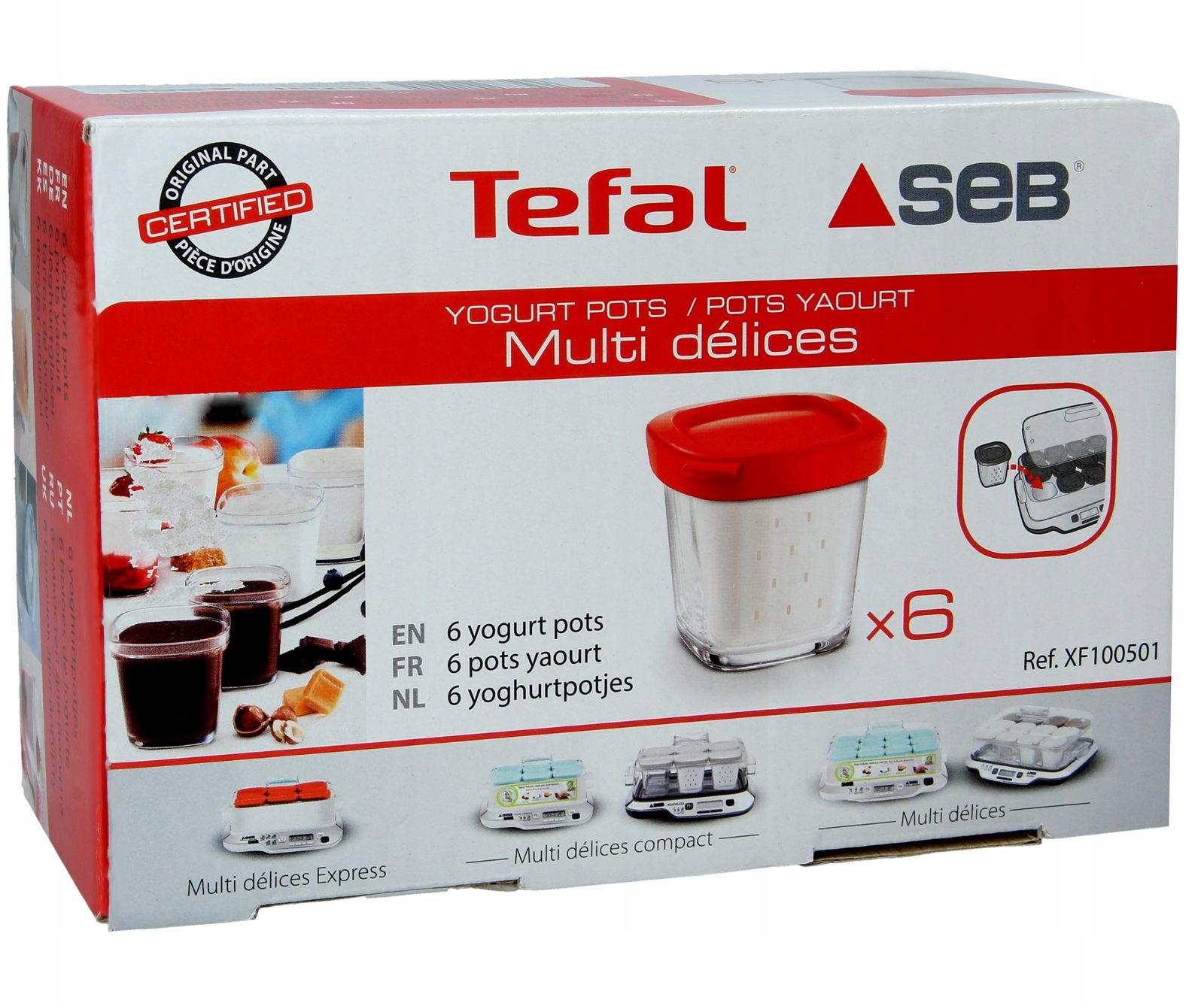 

Słoiki na jogurt 6szt do jogurtownicy Tefal
