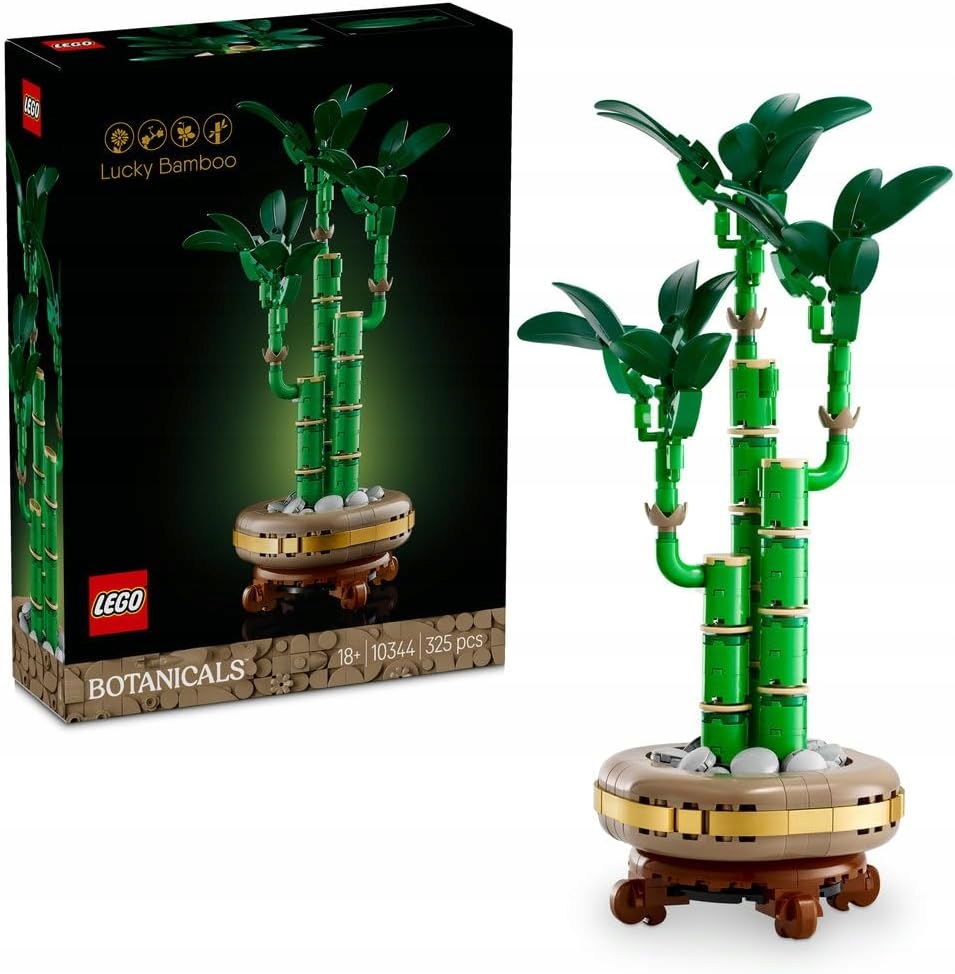 Lego Botanicals Dracena Sandera Šťastný bambus 10344 Dospělých 325 ks