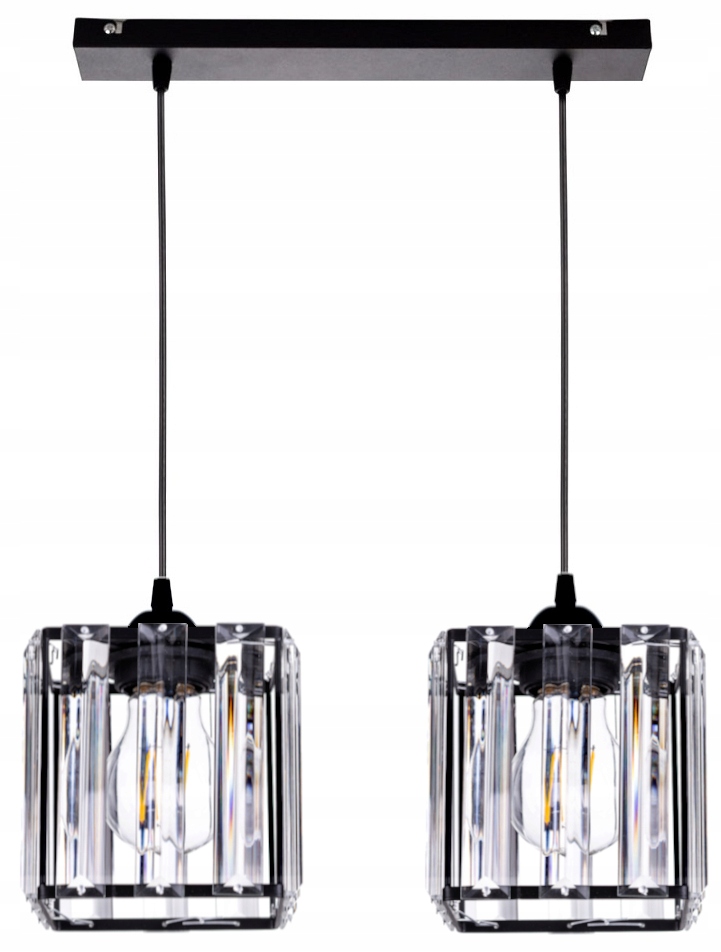 

Szklana Lampa Wisząca Sufitowa Żyrandol Plafon Led